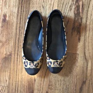 Cheetah print Coach flats